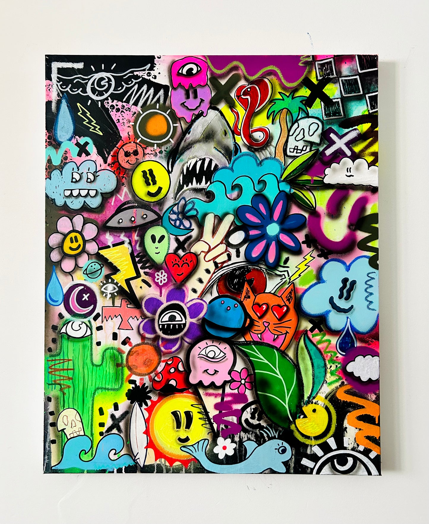 Tropical Graffiti- Original Painting