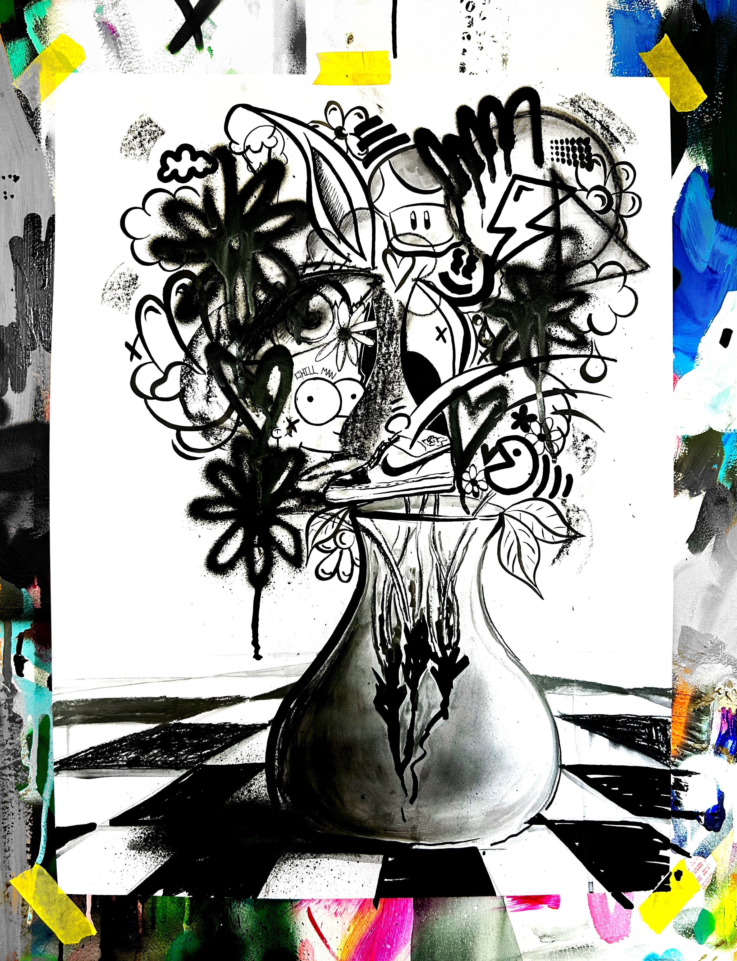 Pop Vase 1- Work On Paper