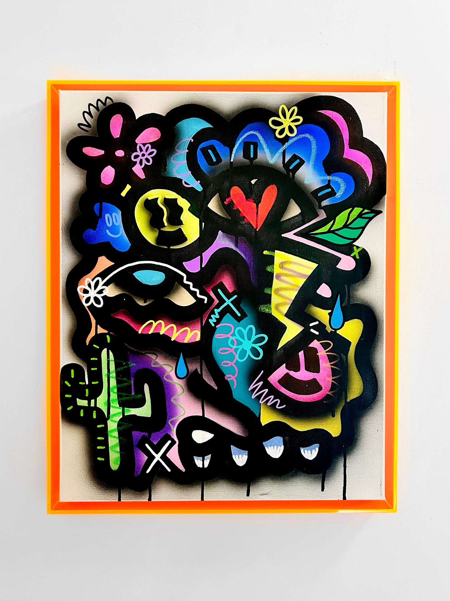 Chromatic Convergence- Original Framed Triptych