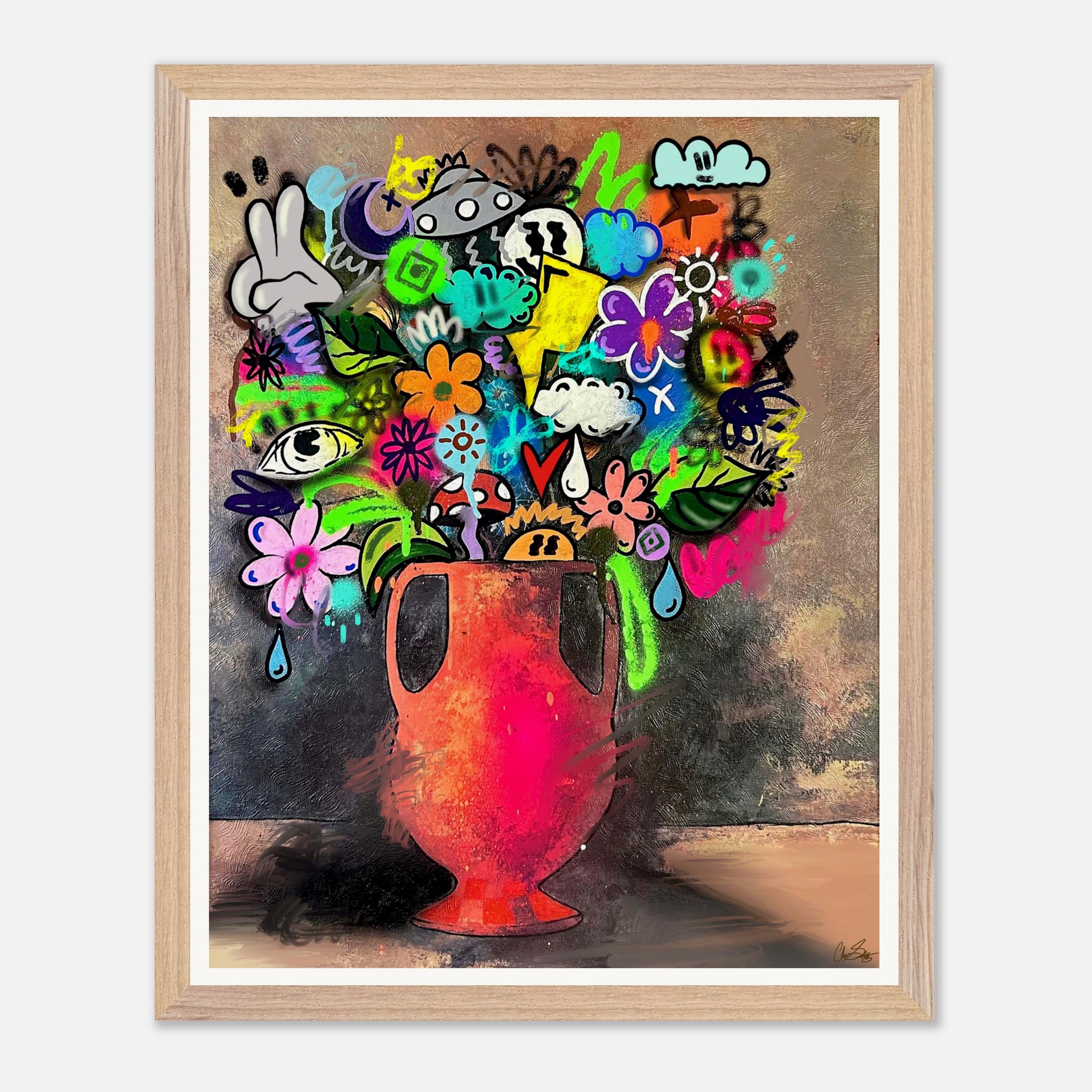 Electric Bouquet Print