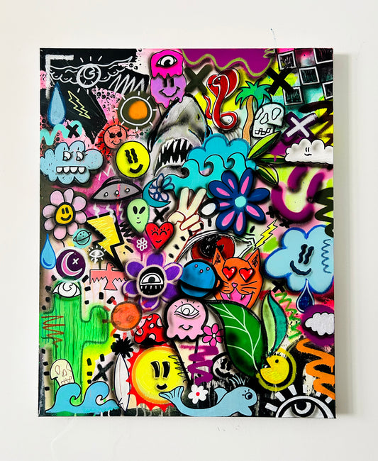 Tropical Graffiti- Original Painting