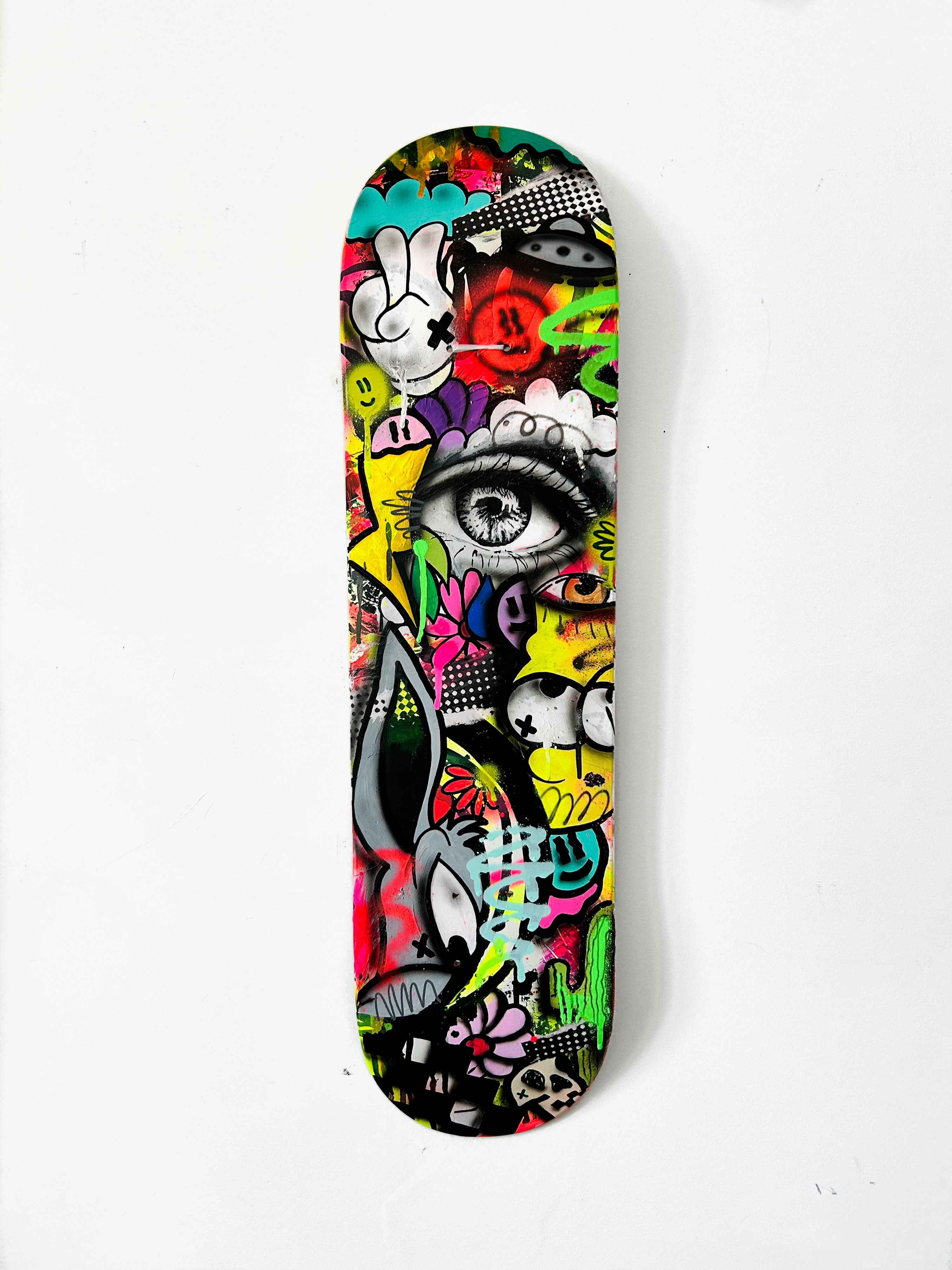 Pop Mash Skate Deck No.1- Hand Painted Original Work