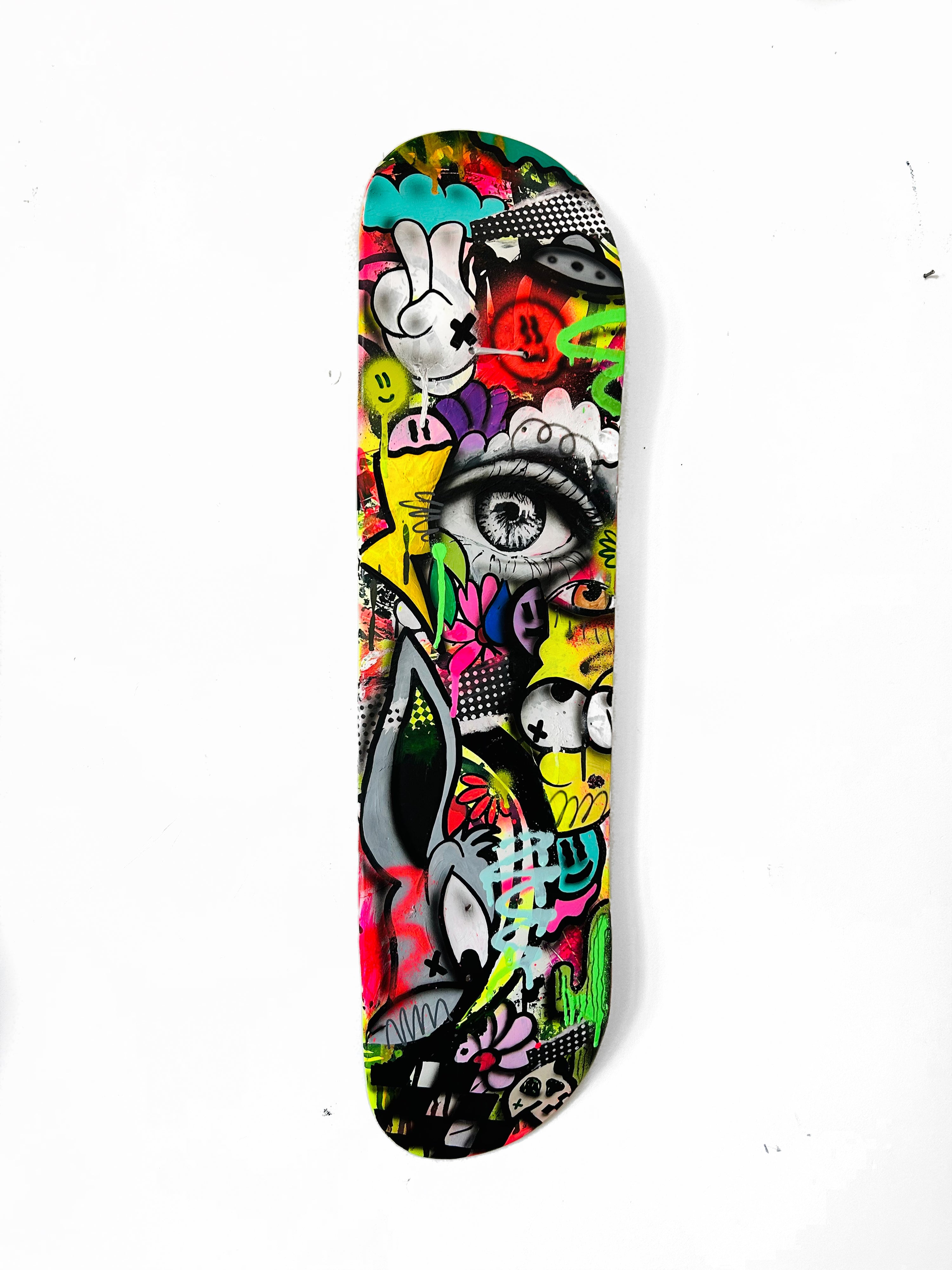 Pop Mash Skate Deck No.1- Hand Painted Original Work