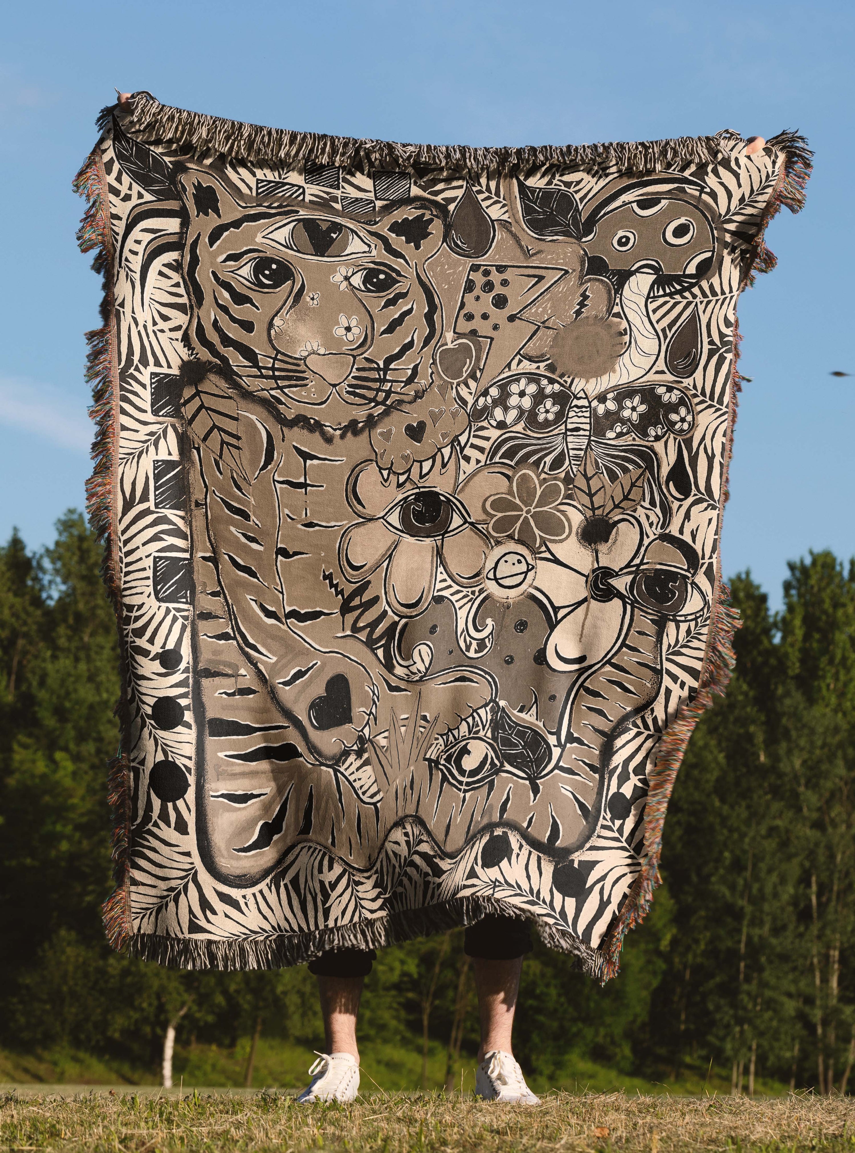 Eye Of The Tiger Limited Edition Woven Blanket
